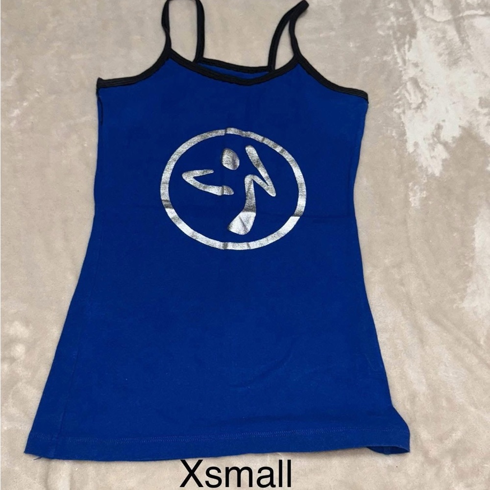 Zumba Fitness Blue Camisole with Silver Logo